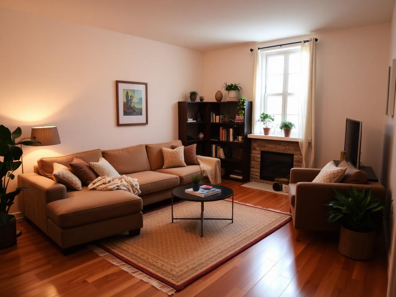Furnished shared living room common area